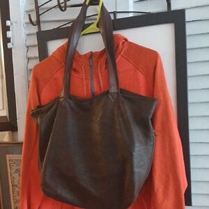 Vintage America Dark Brown Tote Bag